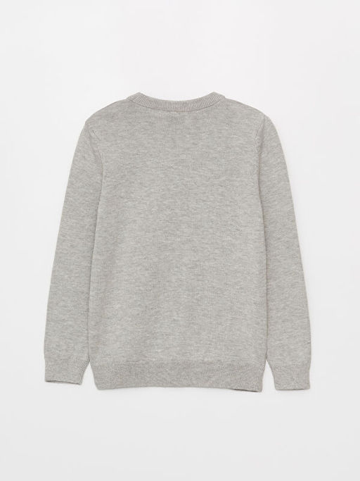 Bisiklet Yaka Batman Desenli Uzun Kollu Erkek ?ocuk Triko Kazak - Waikiki фото 2