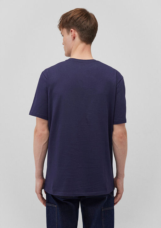 Bask?l? Lacivert Tisort - Mavi фото 4