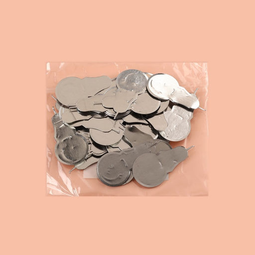 Цена за 50 шт. Нитевдеватель металлический, 3.2×1.8 см, цвет серебряный