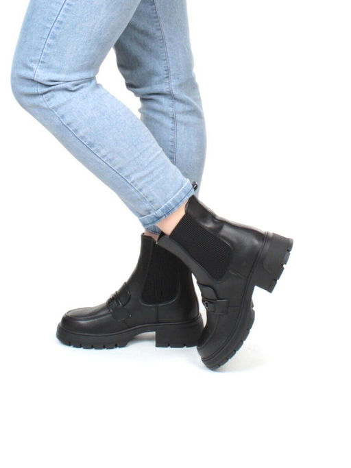01-5251-1 BLACK Ботинки демисезонные (искусственная кожа, байка) - No name фото 20