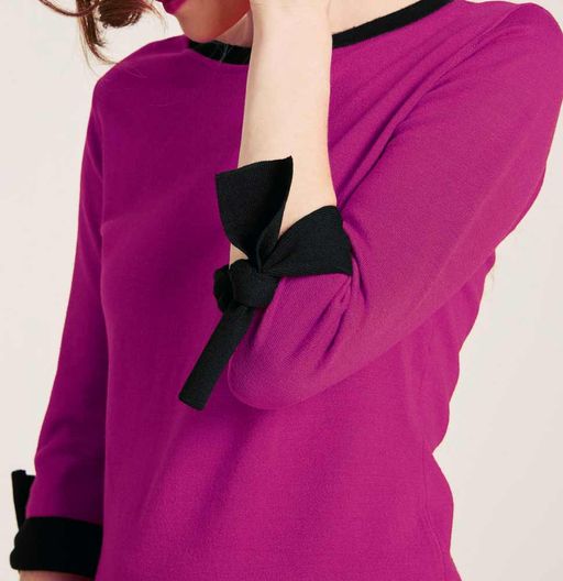 Пуловер, розово-черный - Heine фото 6