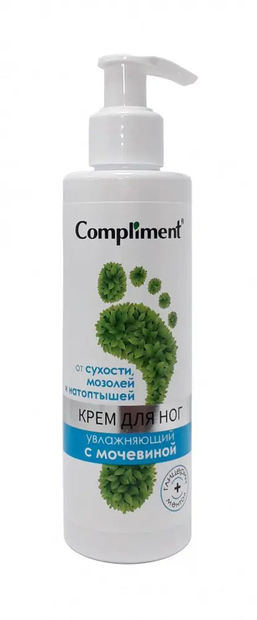 "Compliment" крем д/ног увлажняющий с мочевиной (200мл).12 /918480