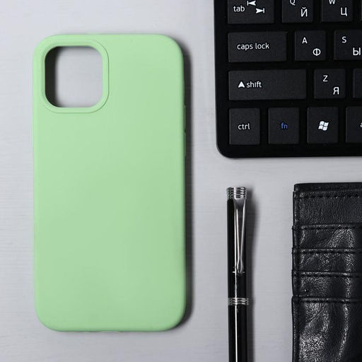 Чехол Krutoff для iPhone 12/12 Pro, матовый, мятный