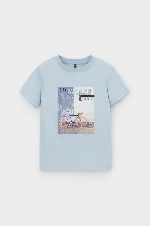 КР 302751/голубой к566 фуфайка (футболка) для мал - Crockid фото 2