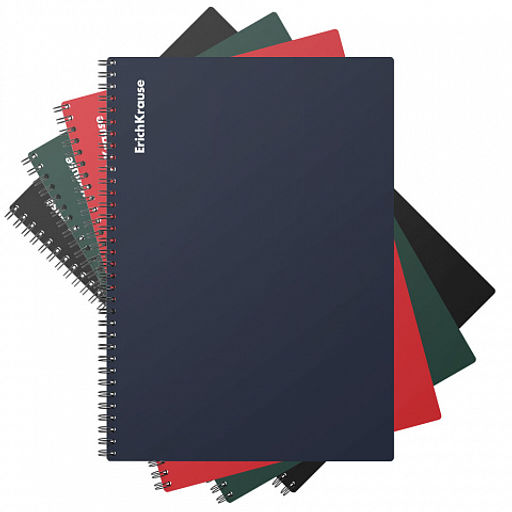 Цена за 60 шт. Тетрадь общая с пластиковой обложкой на спирали ErichKrause Classic, ассорти, А5, 60 листов, клетка  фото 38