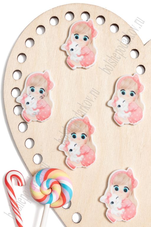 Кабошон-вырубка "Девочка" 2,7*3,6 см (10 шт) SF-5818, №11