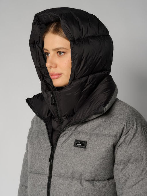 Пальто женское 12411-23044 grey melange/black - Eleganzza фото 5