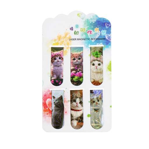Набор закладкок для книг магнитных 6 штук МИКС Котята - Calligrata фото 9