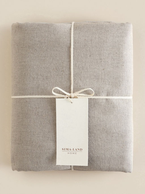 Простыня SL Home Linen collection 235*260 см , цв.бежевый, лён30%/хлопок70% - Sima-land home фото 4