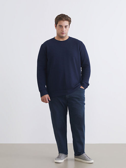 Bisiklet Yaka Erkek Sweatshirt