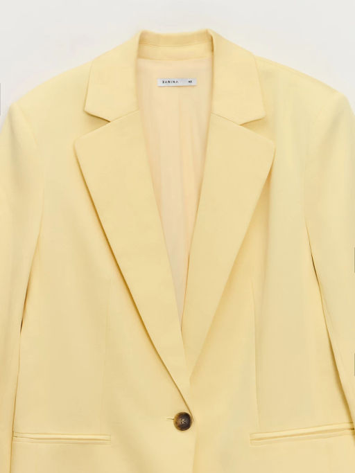 Однобортный жакет из тенселя ZR2605022506-9 / Zarina