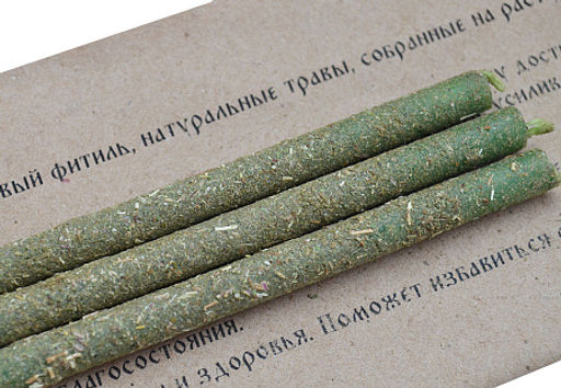 Свеча воск Травы Очищение пространства дома офиса Папоротник Чабрец - Miro фото 2