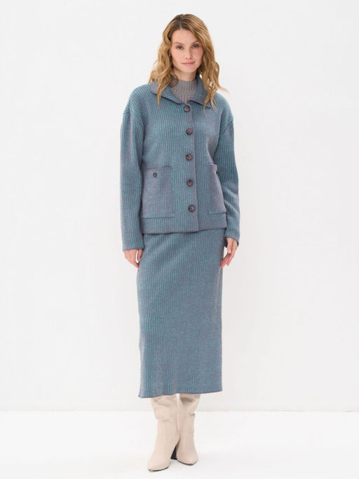 Костюм женский 5242-5070. 6400193/342 базальт/ментол