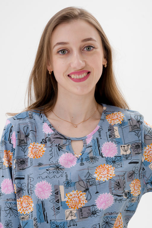 Туника женская из кулирки Полина астра - Амадэль фото 14