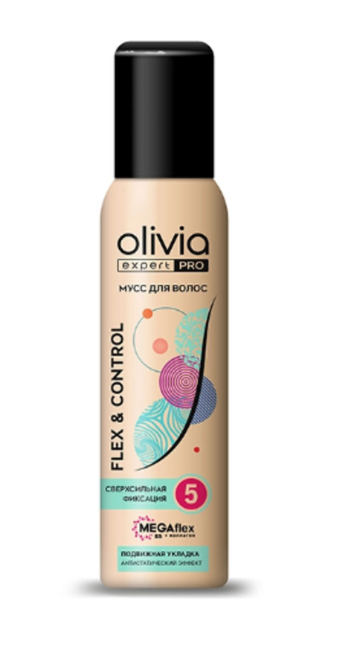 OLIVIA мусс д/волос "expert PRO" 150мл Flex&Control