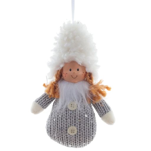 Игрушка набивная "Девочка", L8 W4 H16 см, 2в.