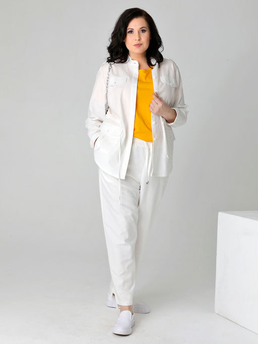 23217 Жакет белый - Dizzyway фото 2