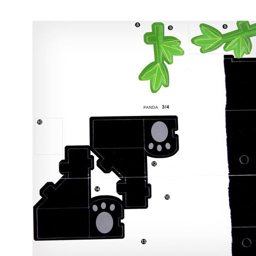 Конструктор 3D фигурки «Панда», набор для творчества