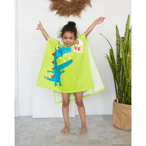 Полотенце-пончо детское махровое Крошка Я Дино 60*120см, 100% хлопок  фото 4