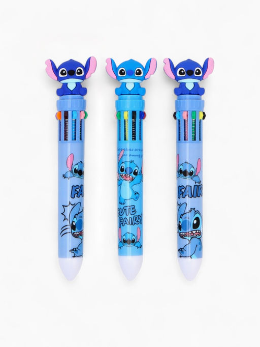 Ручка многоцветная 10 цветов Стич