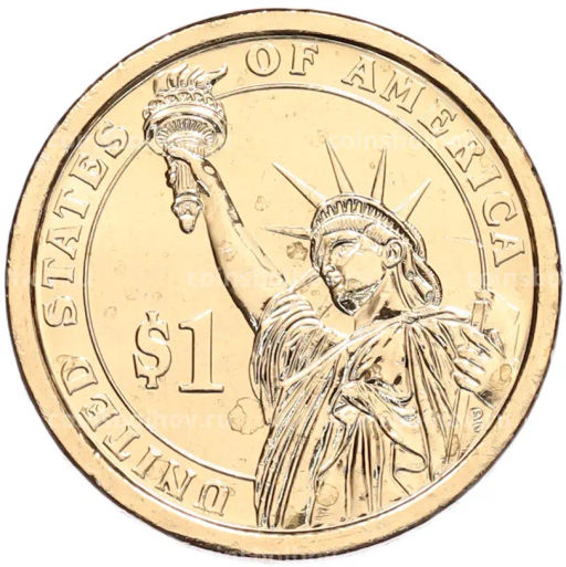 Монета 1 доллар 2012 года (Р) США 24-й президент США Гровер Кливленд