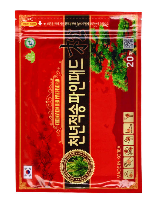 Kang Hwa Обезболивающий пластырь с экстрактом красной сосны для суставов / Cheonnyeon Red Pine Fine Pad, 20 шт.