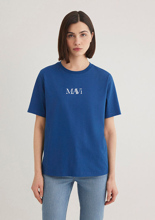 Mavi Logo Bask?l? Lacivert Tisort  фото 4