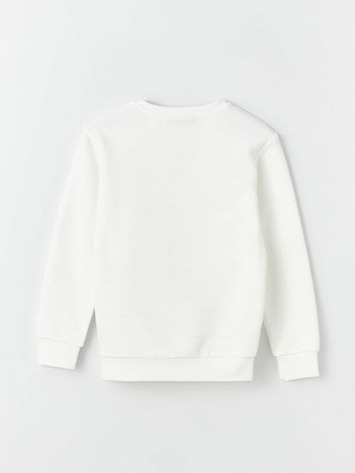 Bisiklet Yaka Basic Uzun Kollu Erkek ?ocuk Sweatshirt - Waikiki фото 3