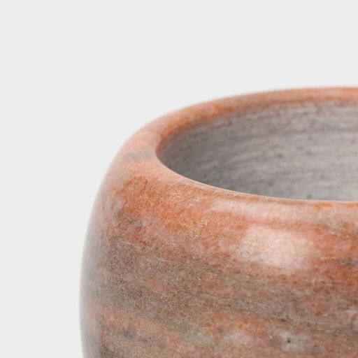 Ступка с толкушкой «Мрамор», из натурального камня, цвет коричневый