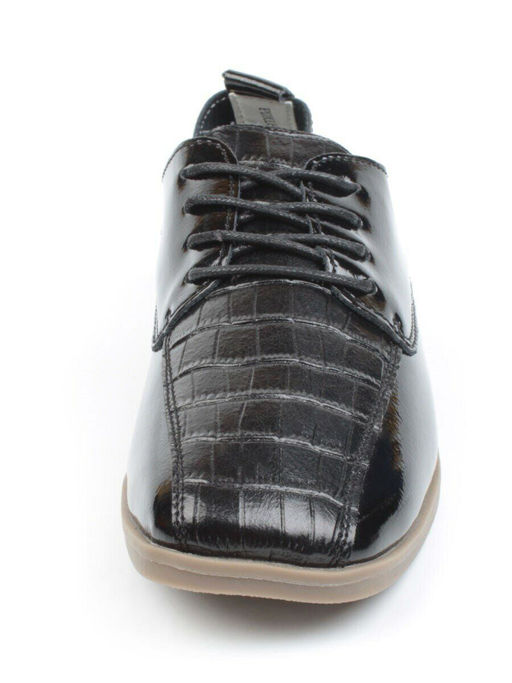 03-PDXL69-1 BLACK Полуботинки женские (натуральная кожа) - Фабричный китай фото 11