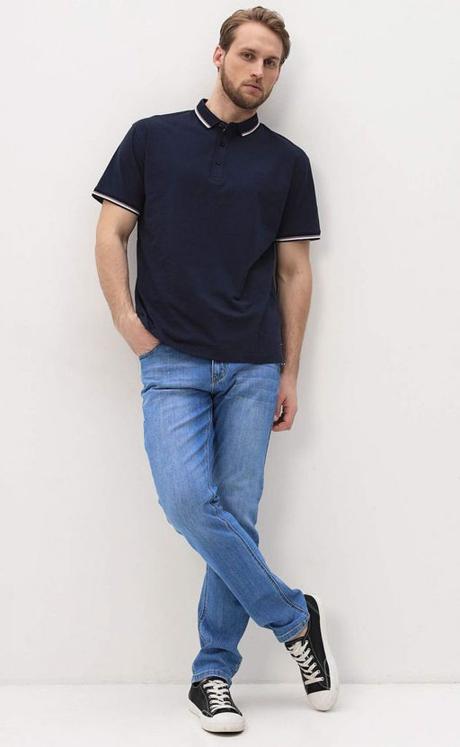 Джинсы F411-0178R l.blue - Fine joyce фото 4