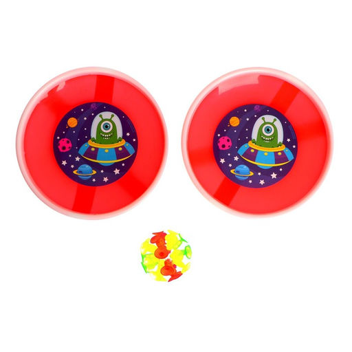 Игра-липучка Монстрик, 2 тарелки, шарик, МИКС - Funny toys фото 2