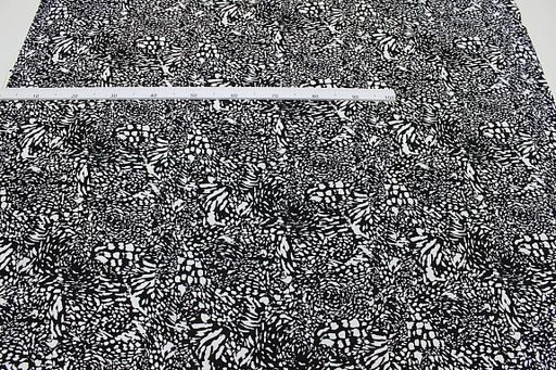 Штапель Ирбис цв.черный, ш.1.45м, вискоза-100%, 100гр/м.кв - Купава фото 9