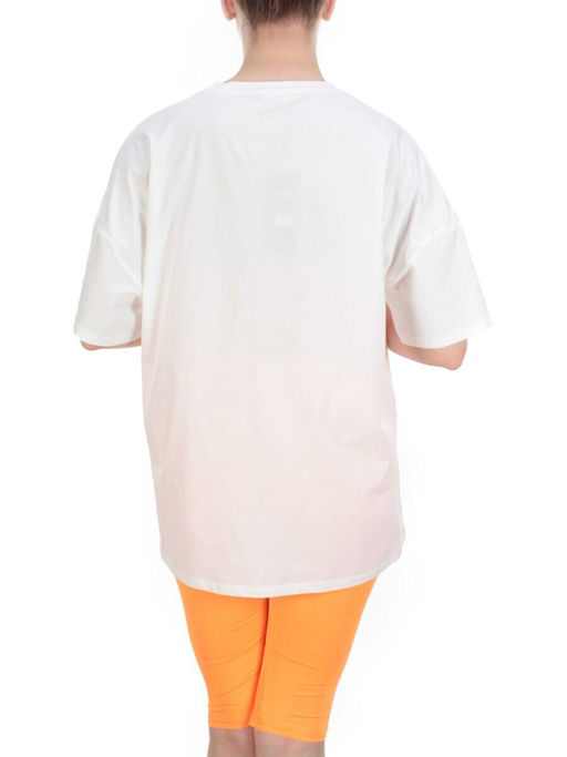 KD-792 WHITE/ORANGE Костюм-двойка женский 7986 TREND