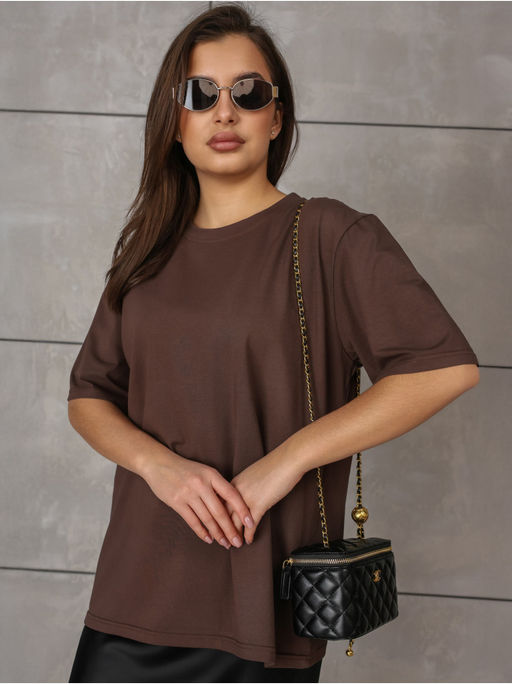 Футболка "Базовая" Шоколад женская