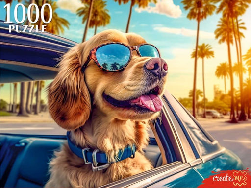 Puzzle 1000 элементов "Щенок в очках" (П1000-0511)