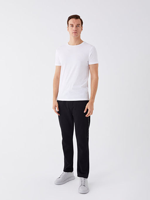 Bisiklet Yaka Penye Erkek Ti??rt