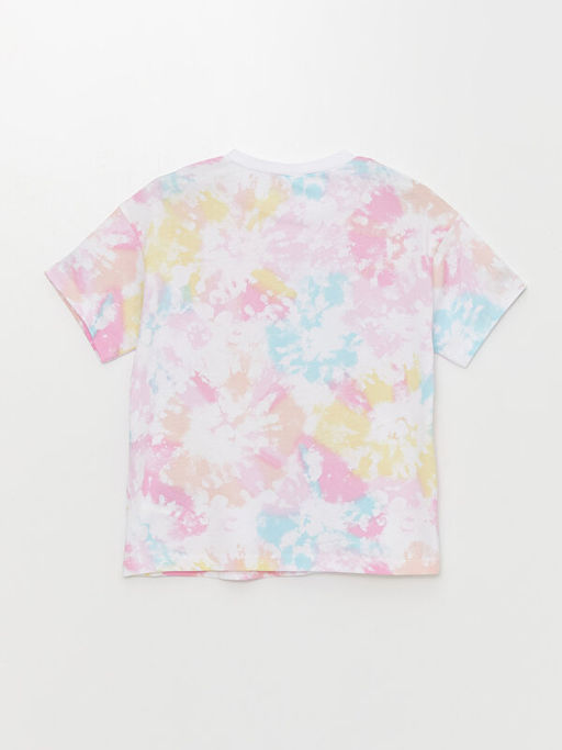 Bisiklet Yaka Batik Desenli K?z ?ocuk ?ortlu Pijama Tak?m? - Waikiki фото 3