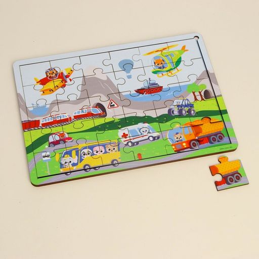 Пазл Весёлое путешествие с подсказкой - Лесная мастерская фото 5