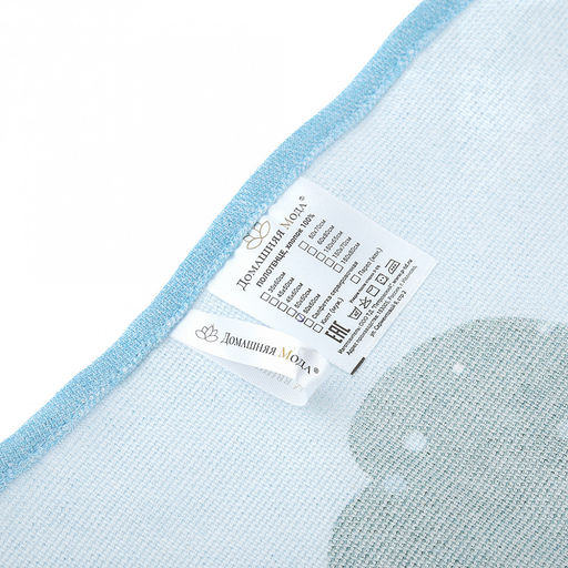 Салфетка хозяйственная 50х60см "Праздник к нам приходит" 3, рогожка 171г/м2, хлопок 100%, без упаковки, "Домашняя мода" (Россия)