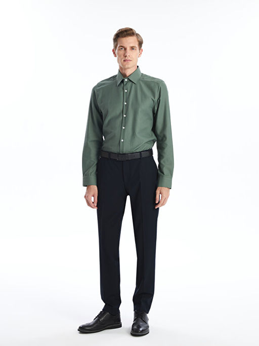 Slim Fit Uzun Kollu Oxford Erkek G?mlek