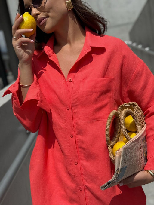 Блуза DilanaVIP 2099 лосось - Dilana vip фото 6