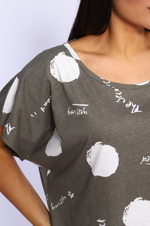 Платье с рисунком горох Арт. 1057