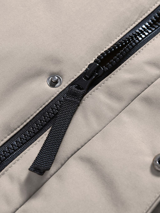 Парка зимняя подростковая для мальчика с капюшоном бежевого цвета 9539B - Mtforce фото 15