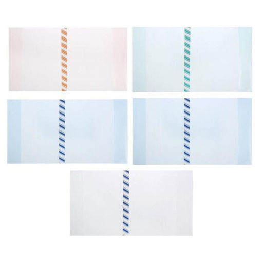 Набор обложек ПЭ 5 штук, 226 х 430 мм, 200 мкм, для учебников формата А5, универсальная, с закладкой - Calligrata фото 7