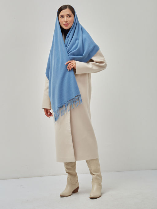 В составе шерсть ! теплый двусторонний палантин - Tantino фото 10