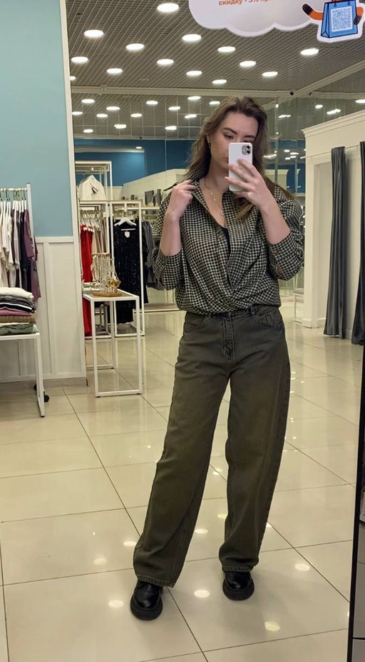 Джинсы RELAXED Washed Brown