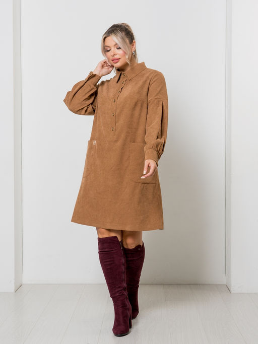 Платье 1374 из эластичного микровельвета - Novita фото 17