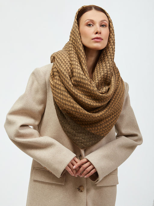 в составе шерсть мягкий двусторонний палантин - Tantino фото 7