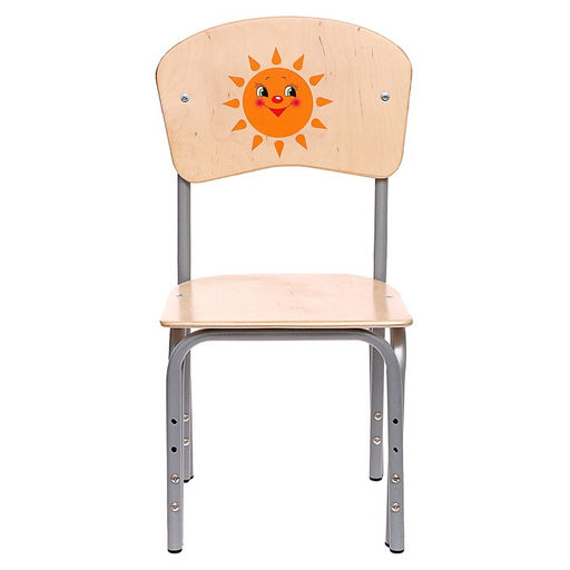 Стул регулируемый Кузя, фанера (1-3), солнышко, спинка-бублик - Zabiaka фото 2
